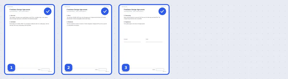 Live preview on every page before you add header and footer to PDF files